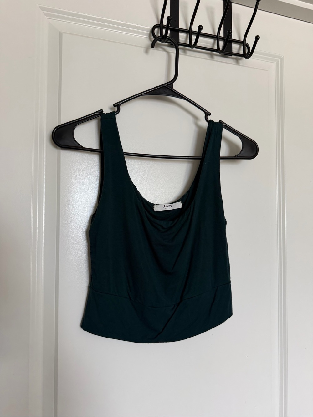 Sozy Teal Crop Tank Top M